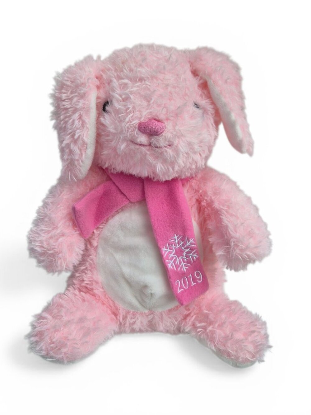 Petsmart Hope The Bunny 2019 Collectible Plush Toy Pink Squeaky Pet Toy 13"